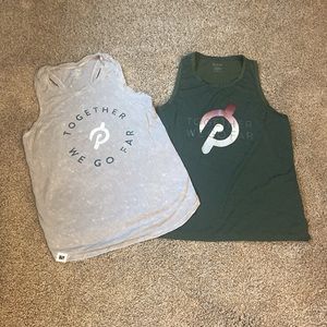 2 barely worn Peloton workout tanks - size small